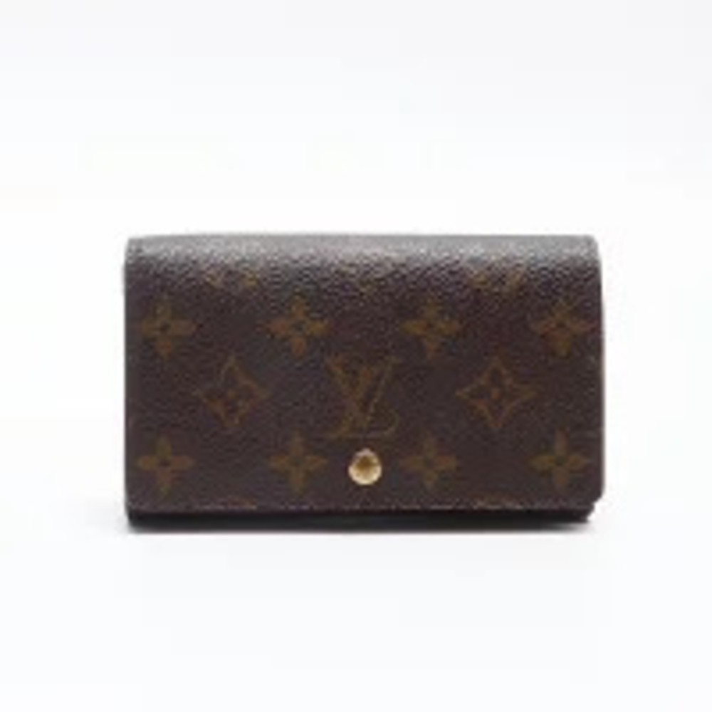 Louis Vuitton Monogram Portemonnaie Bietrezor Tri fold Wallet Brown